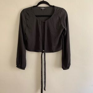 Lulu’s Tie Front Blouse